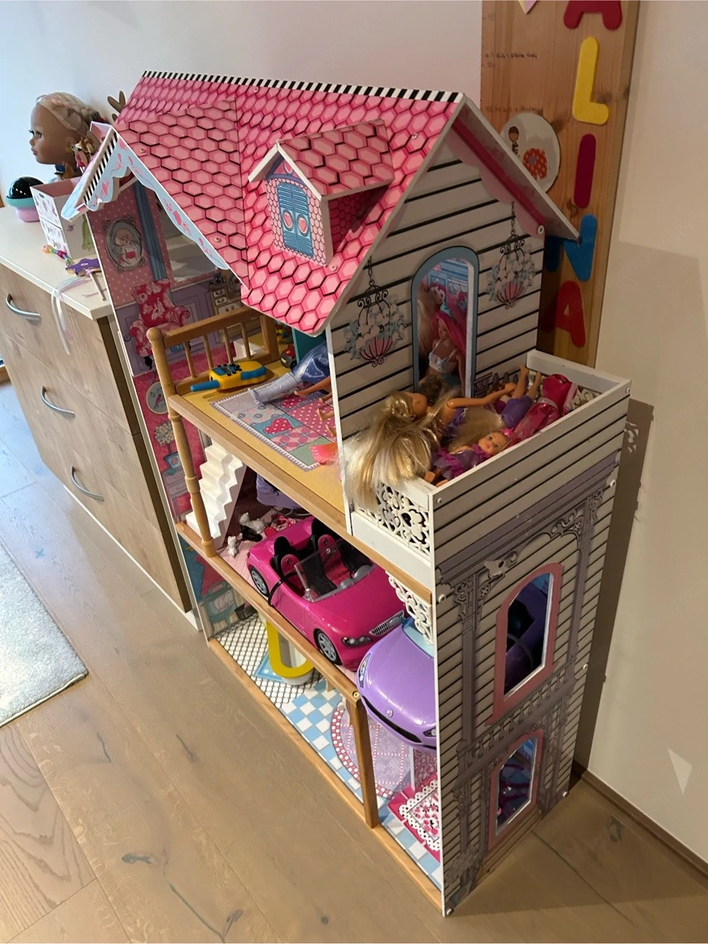 barbie puppenhaus groß