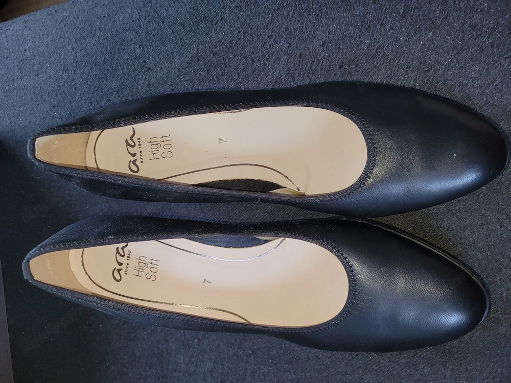 Nappalederschuhe Gr.7 schwarz