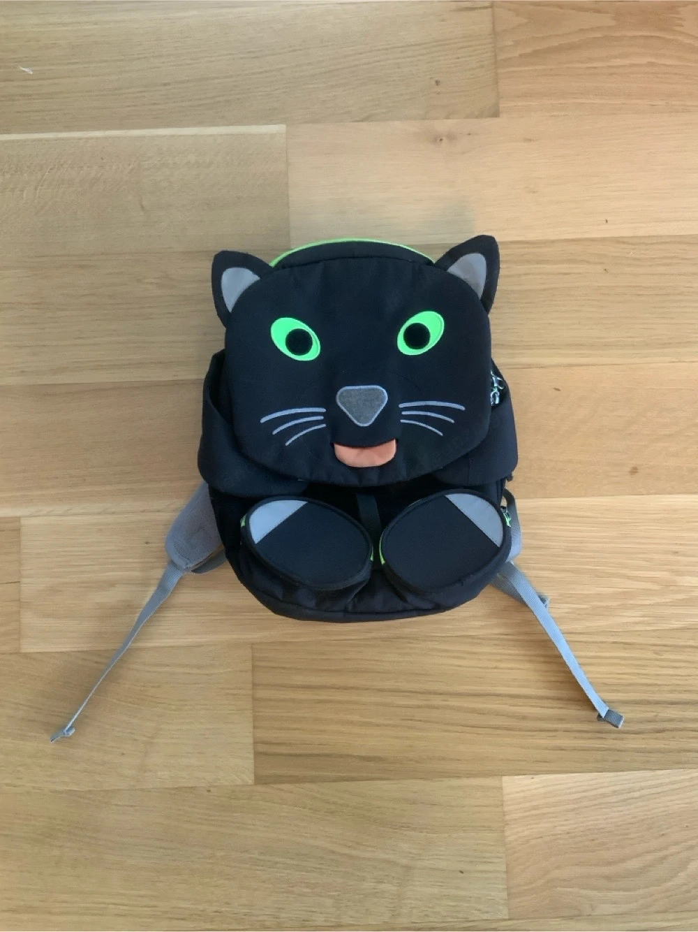 Affenzahn Rucksack  Großer Freund    Panther   Schwarz   ideal für den Kindergarten