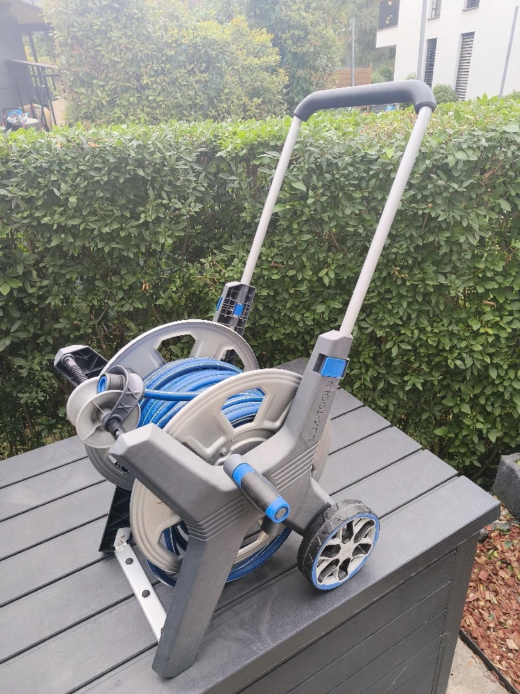 LUX-TOOLS Schlauchwagen mit 15 m Gartenschlauch