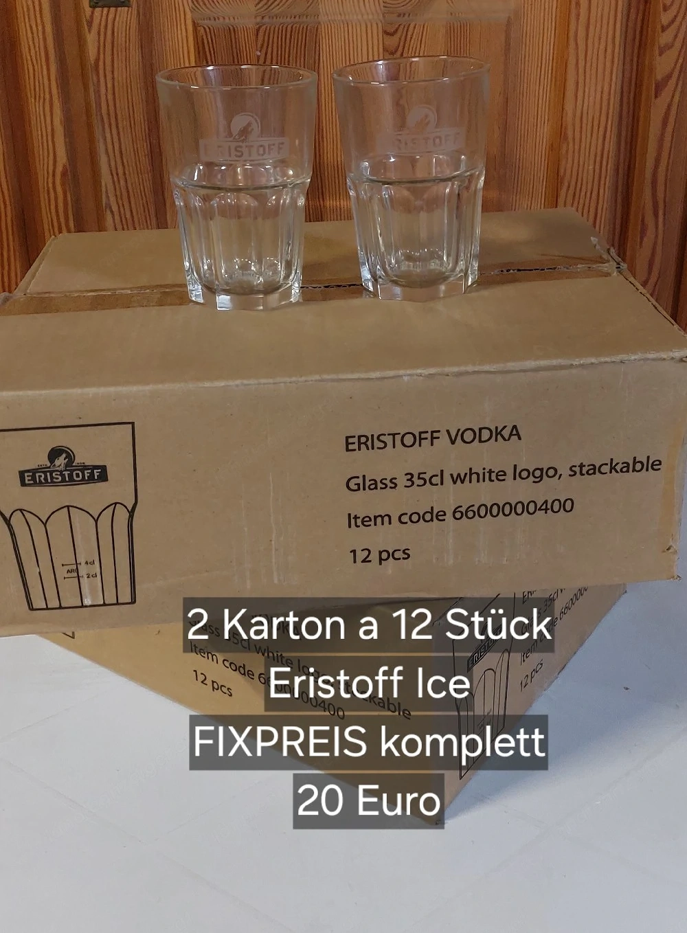versch. Konvolut Gläser Eristoff