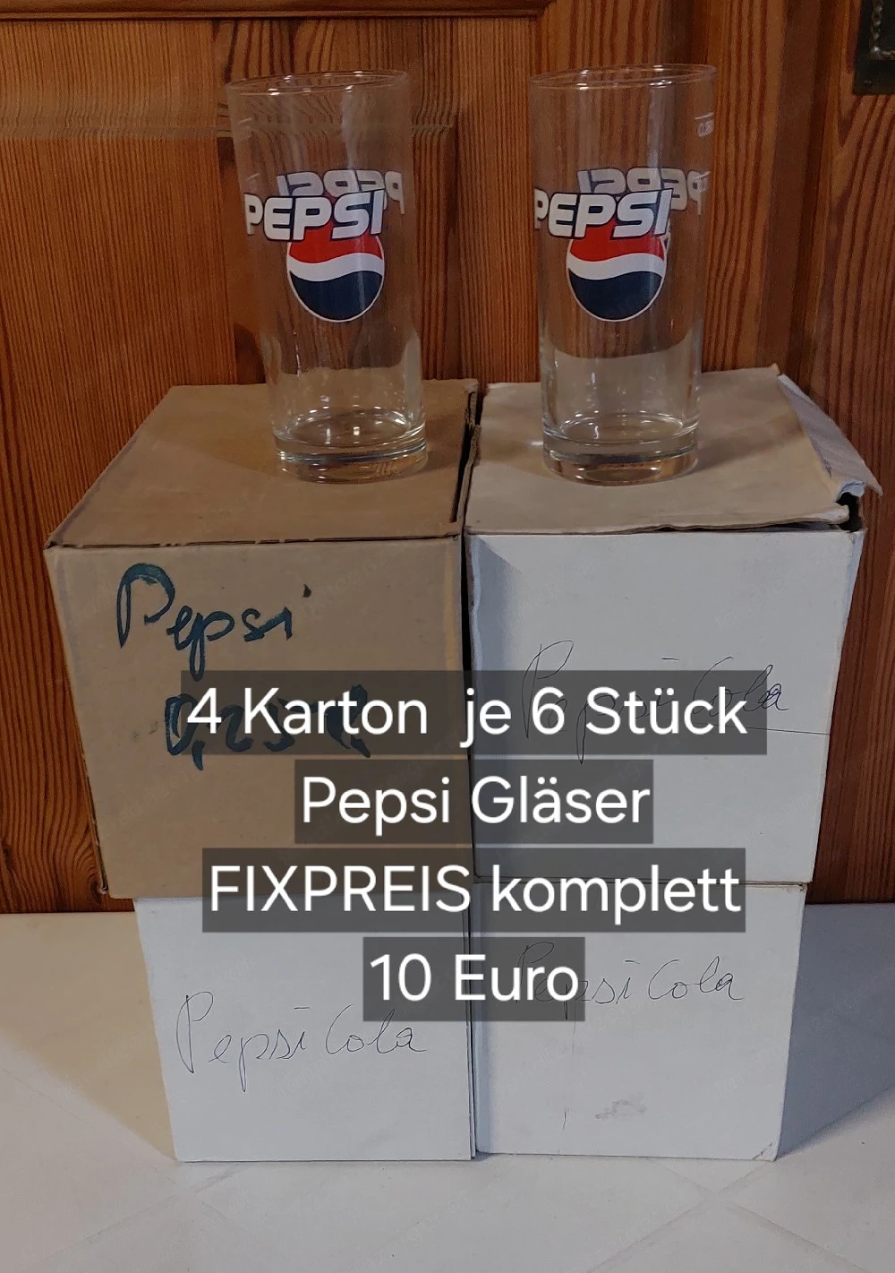 versch.Konvolut Cola Pepsi Gläser