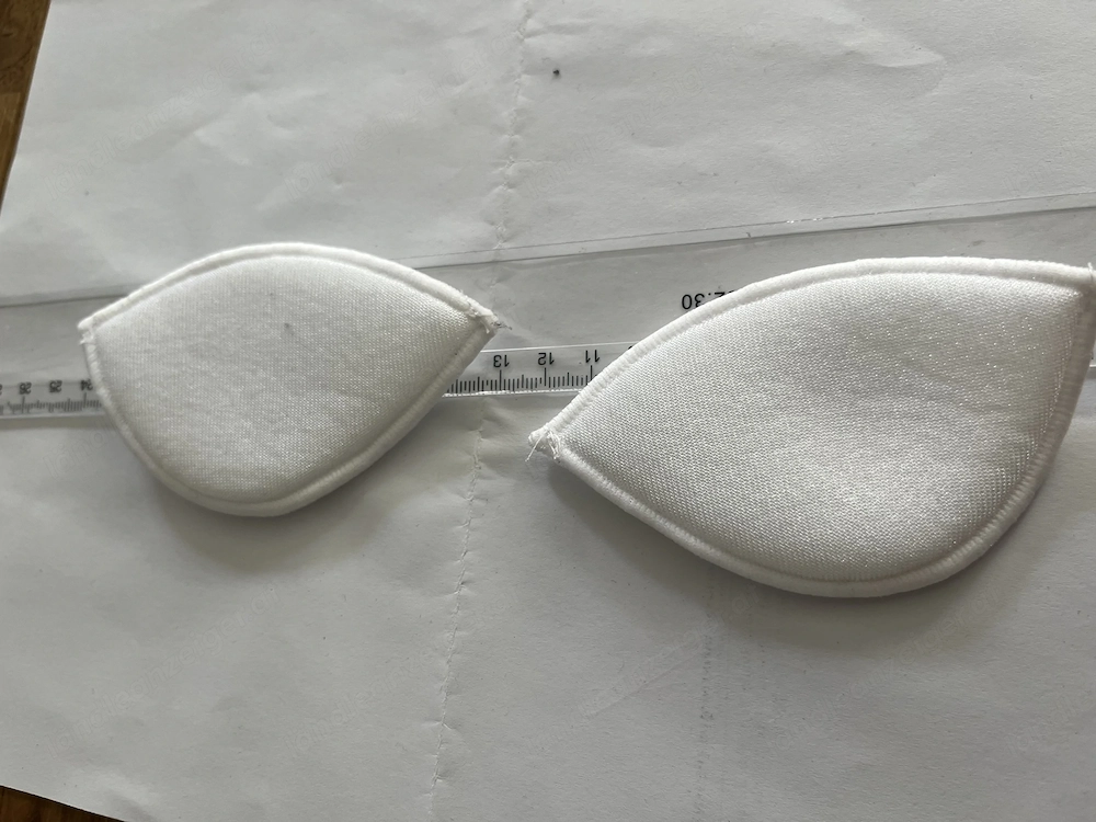 BH-Einlagen   Push-up Pads in weiß von Größe 80A 1 Paar