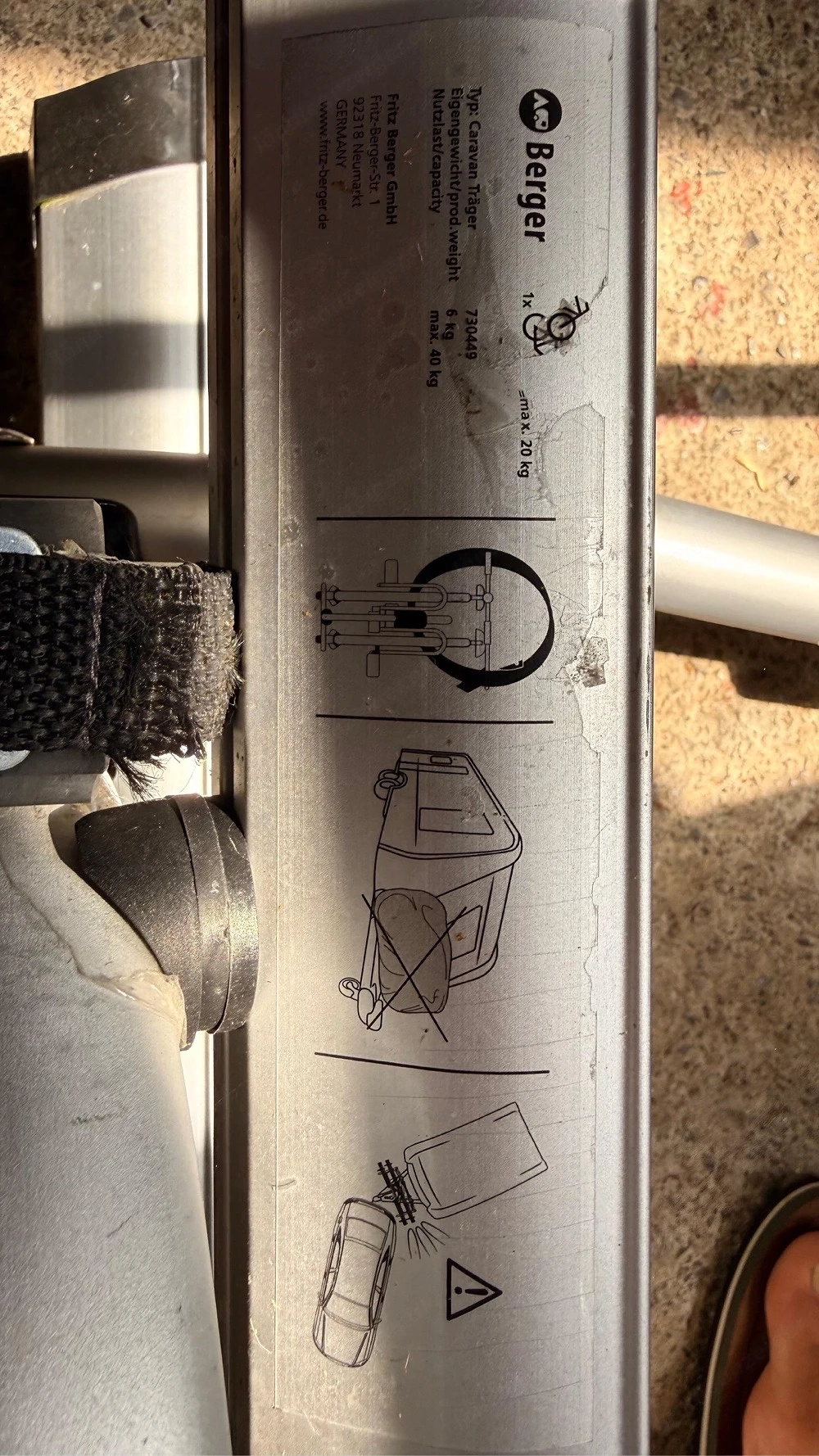 Deichsel-Fahrradträger
