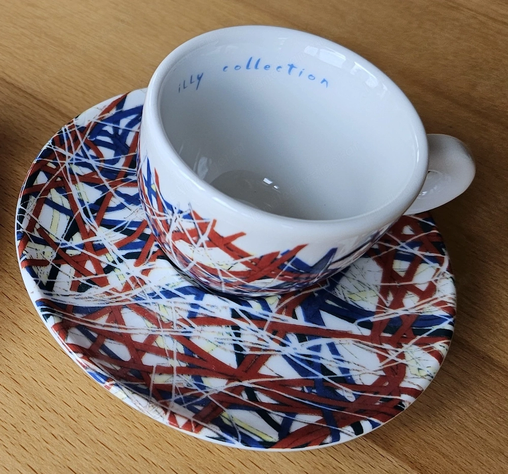 illy Collection 1996 Espressotasse mit Untertasse   James Rosenquist   Original