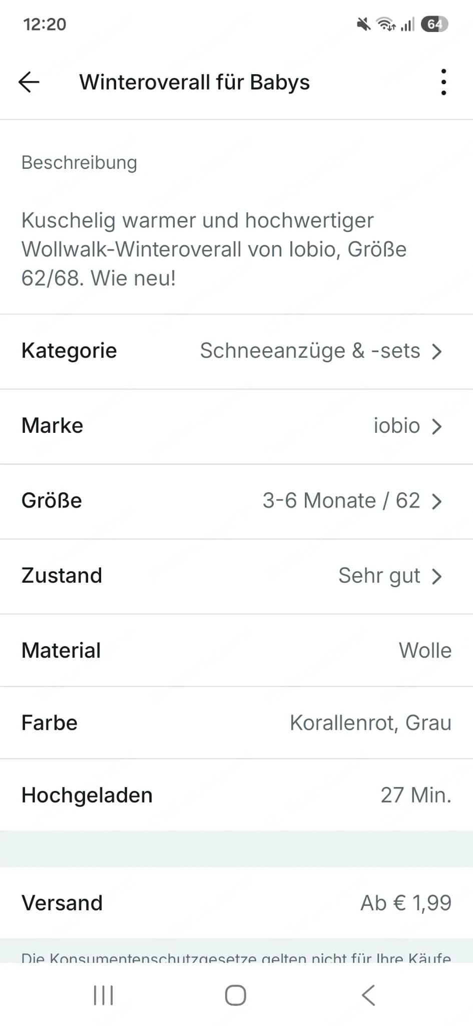 Winteroverall Wollwalk Lobio