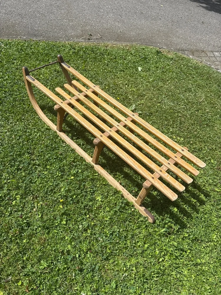 Holzrodel 2 Sitzer