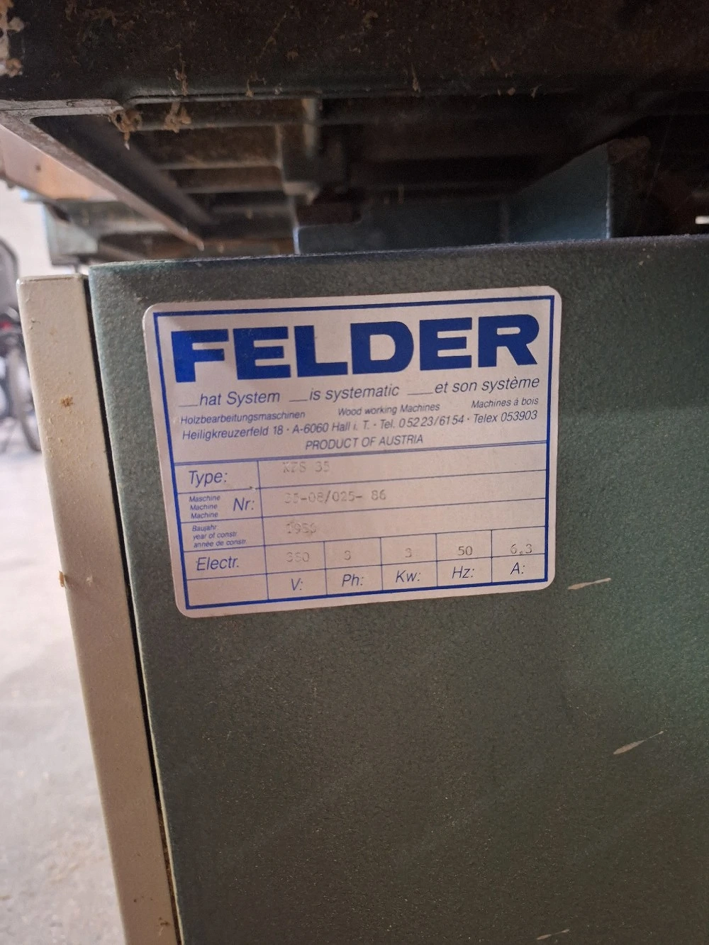 Tischkreissäge Felder KSF 35