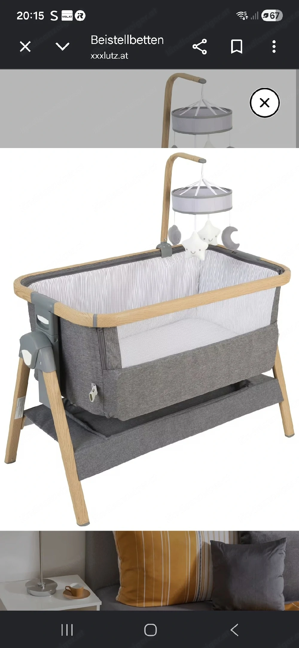 Beistellbett gut erhalten selten gebraucht 