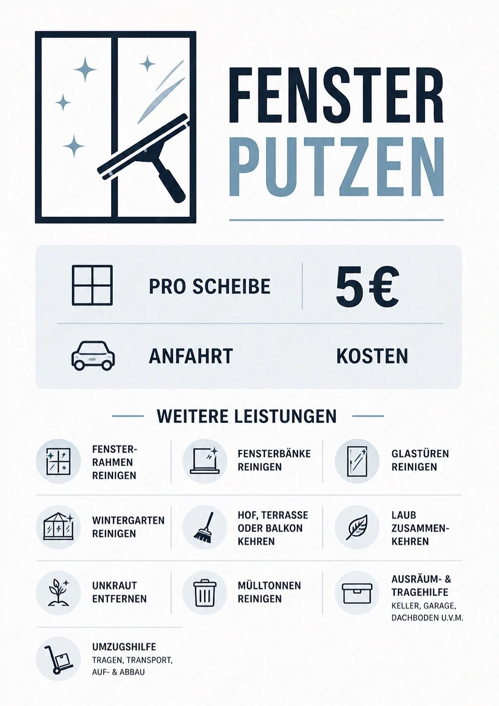 Fensterscheibenreinigung