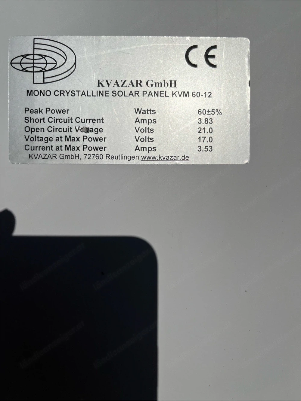 Photovoltaikmodule 60W