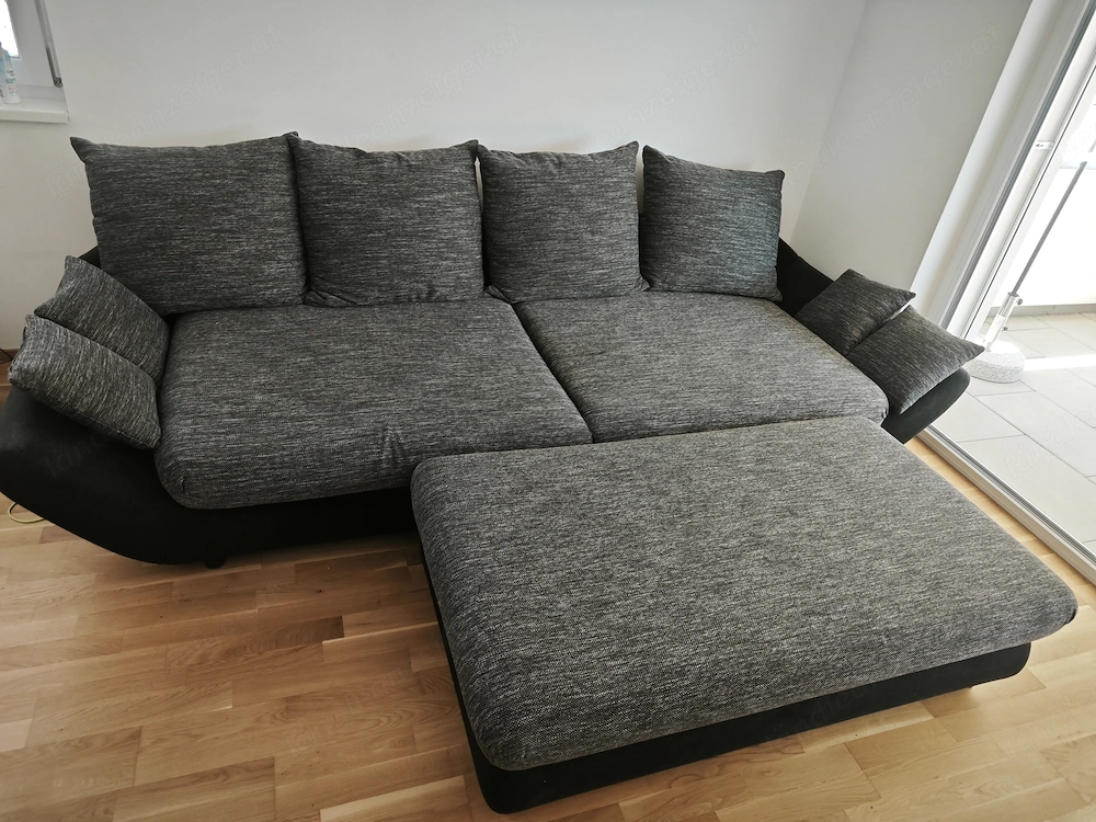 Couch mit Hocker Gebraucht wie Sehr guter Zustand 