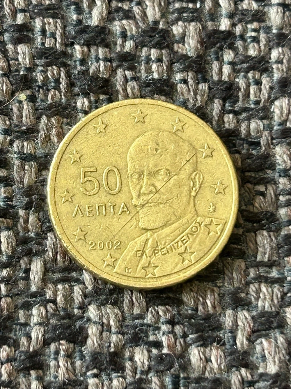 50 Cent Umlaufmünze Griechenland 2002