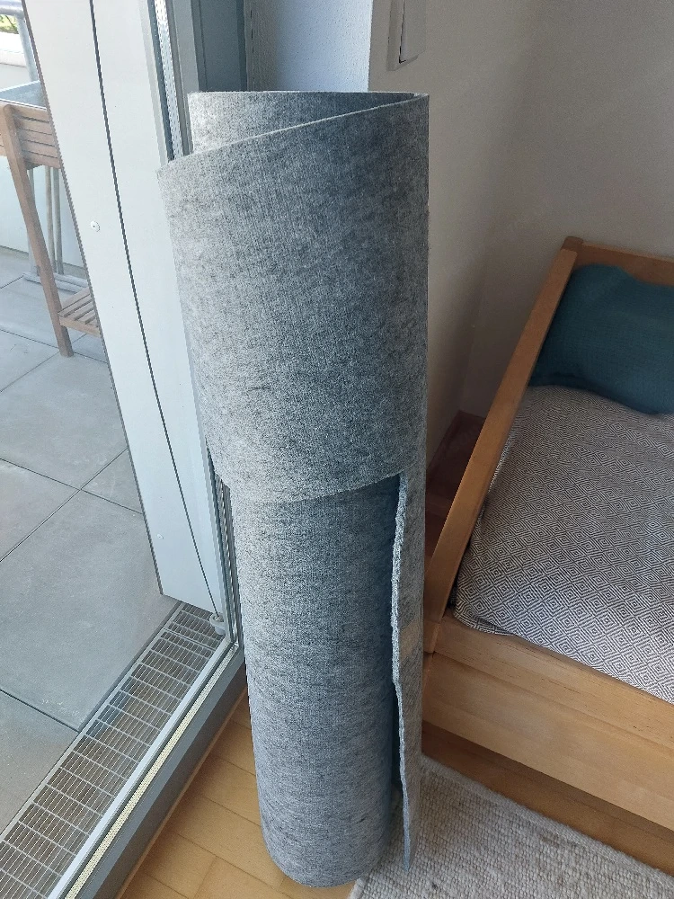 Reste von Filzrolle