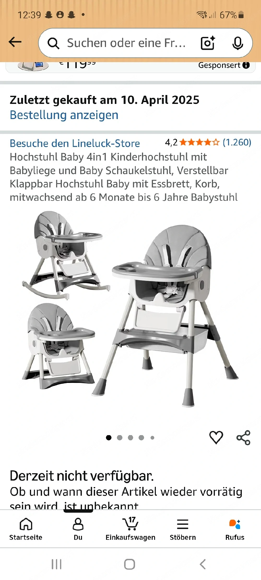 Baby Kinderhochstuhl