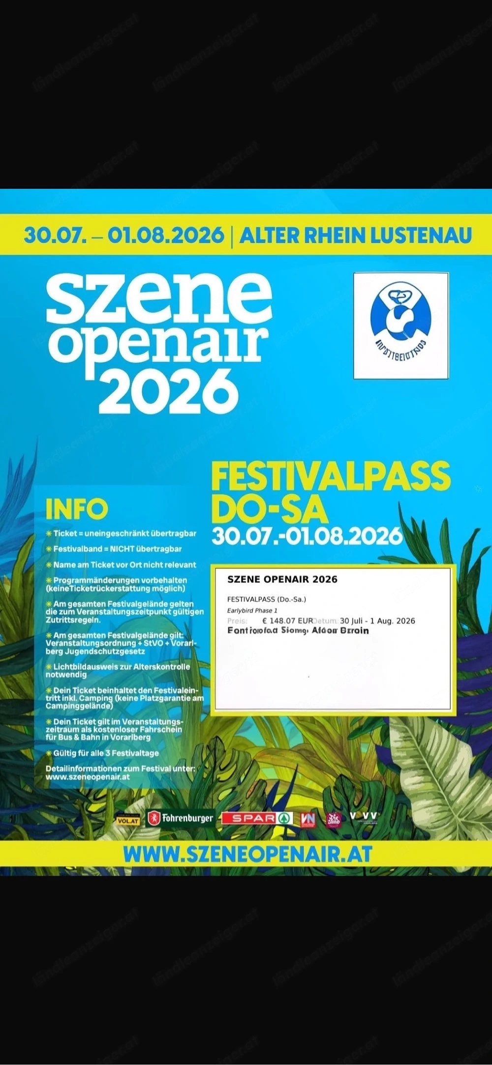 Szene Open-Air Festivalpass
