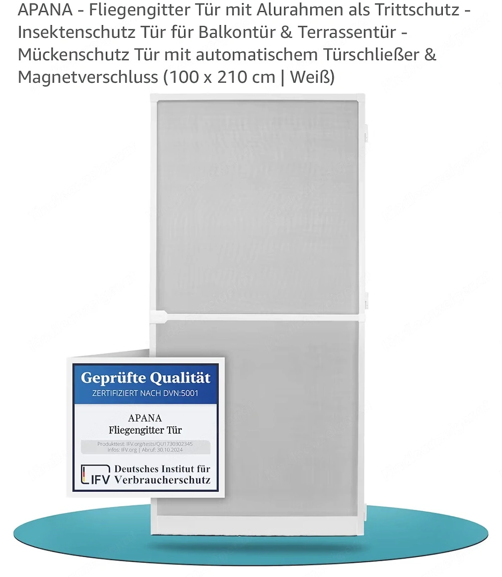 Fliegengitter Türe 100x210