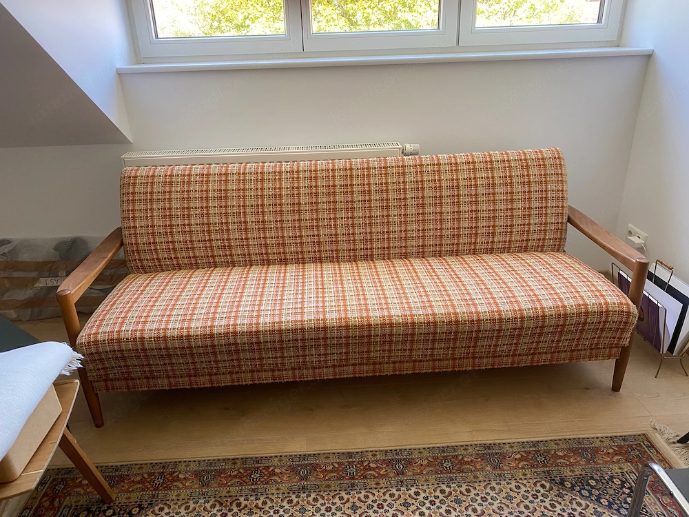 Couch Retro-Look (ca. 200cm, ausklappbar)