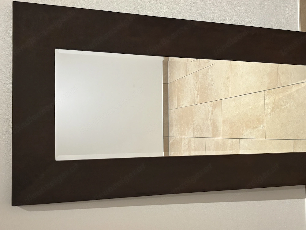 Wandspiegel 140 x 70 cm braun