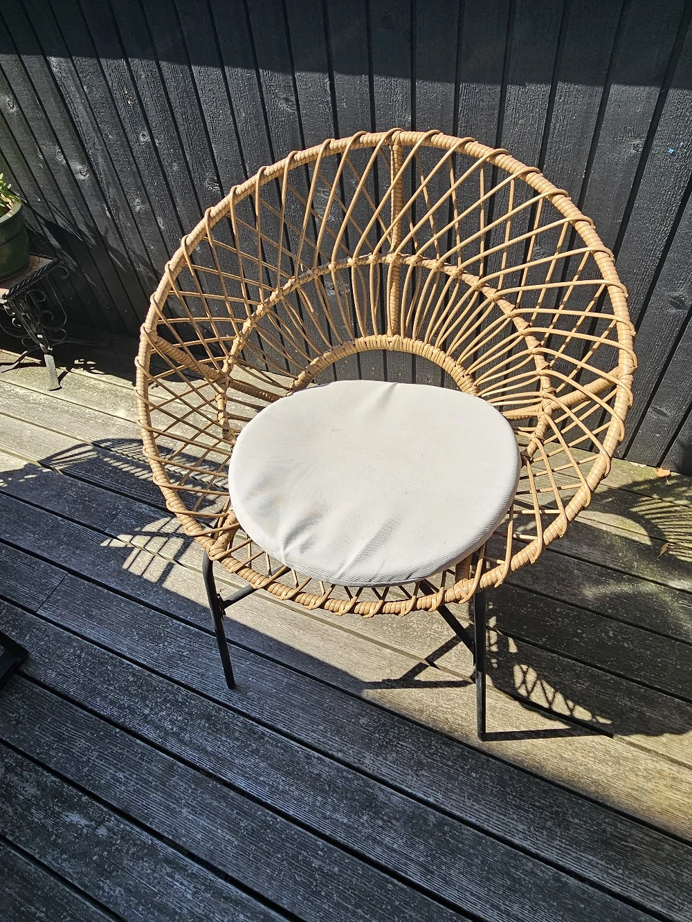 Gartenstuhl mit Polster