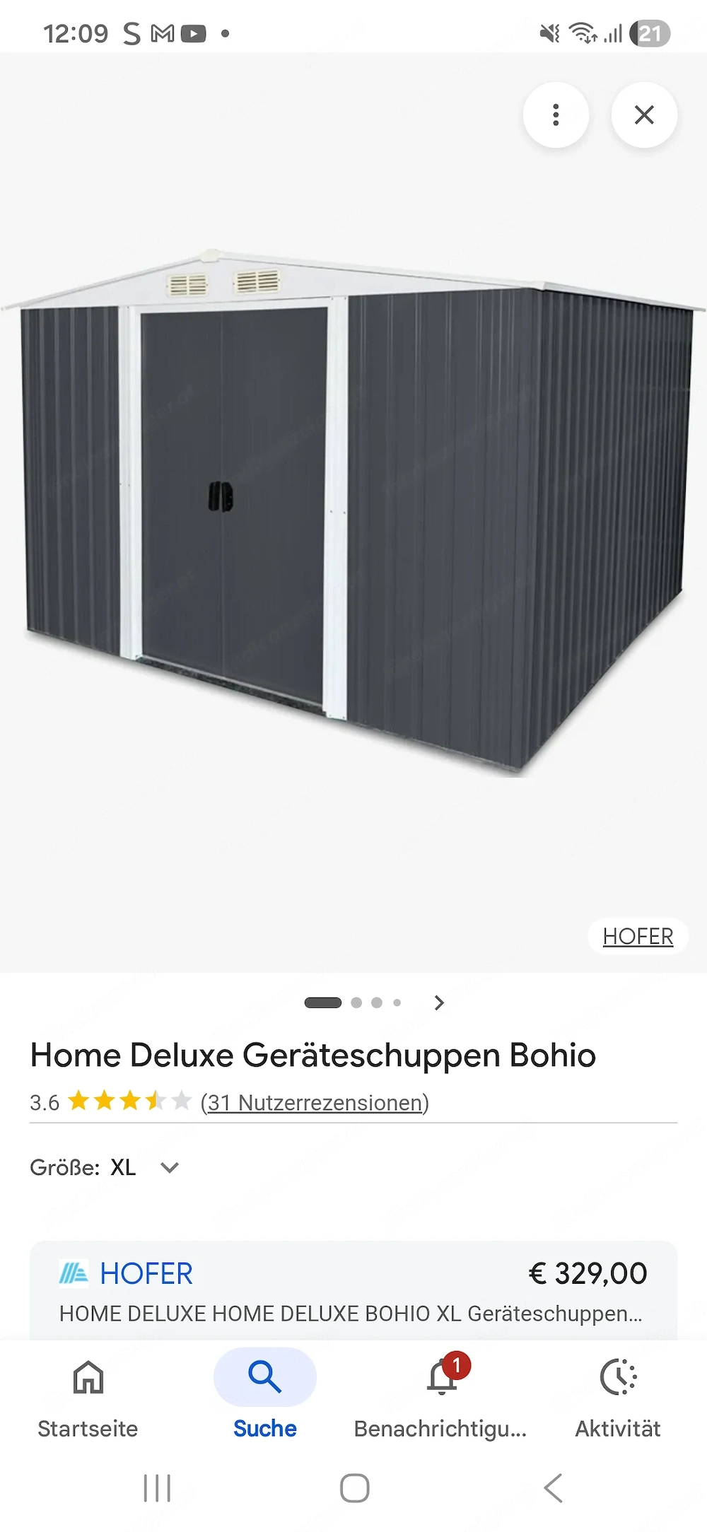 Bohio xl geräteschuppen