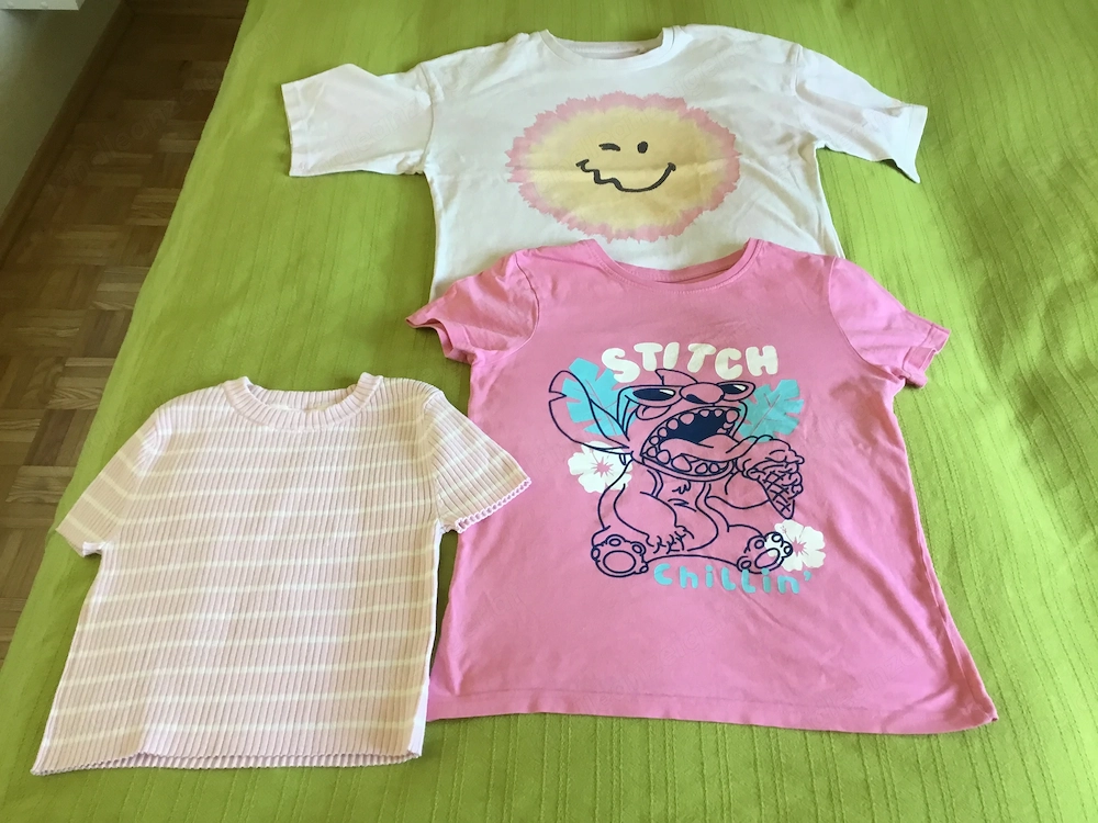 3 verschied. T-Shirts Gr.134 140, 140, 146 152, neuwertig