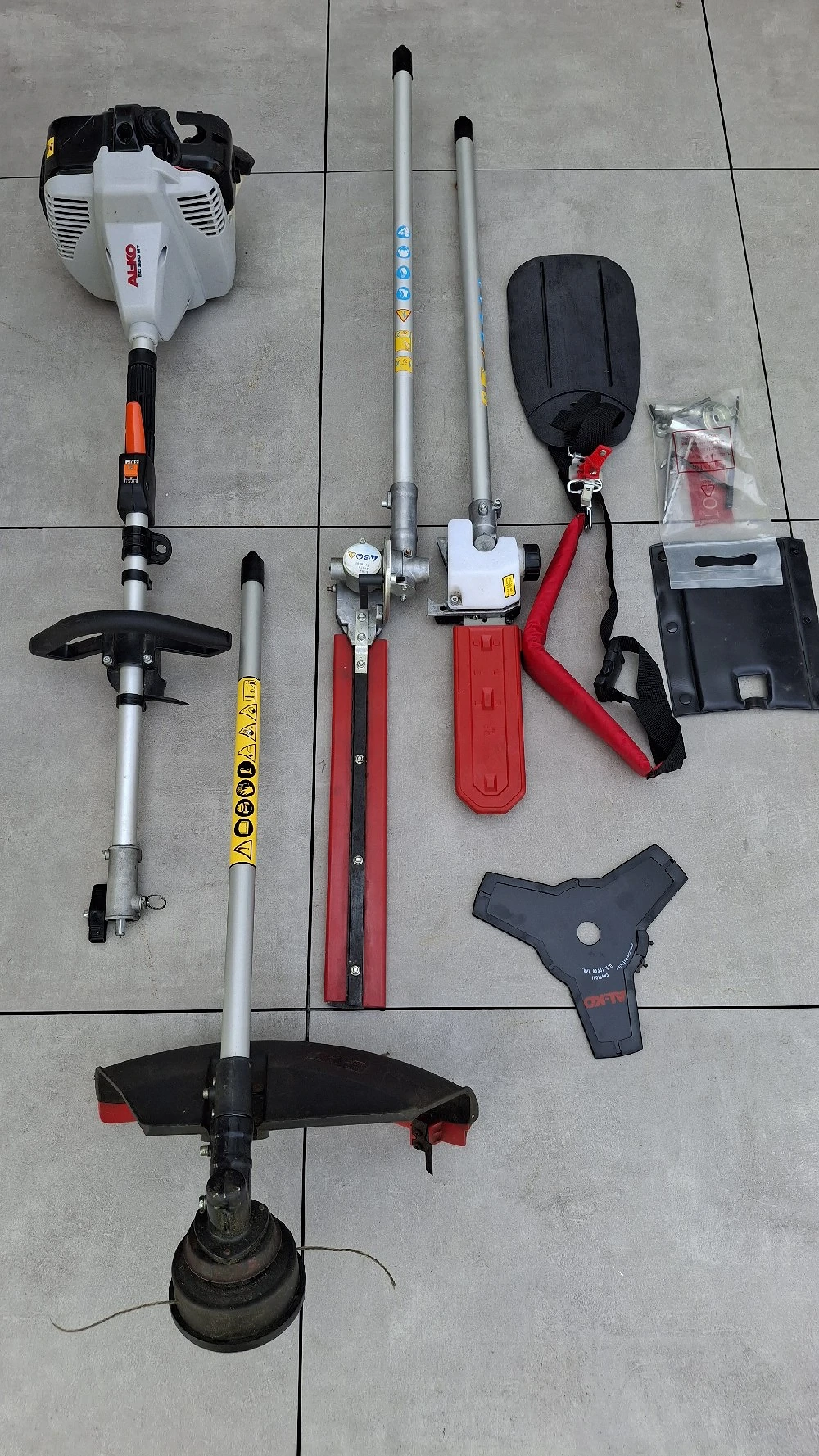 AL-KO Rasentrimmer, Heckenschere, Hochentaster Multitool Gerät