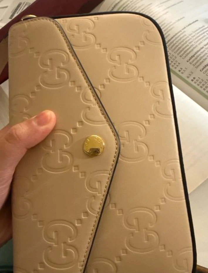 Original Gucci W-mini Bag Schultertasche (Leder)-Inkl.ovp