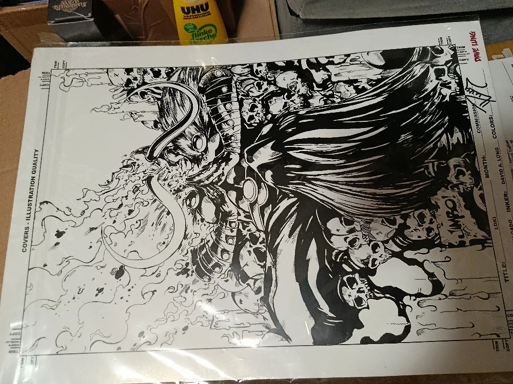 Loki Bild von Dave Lung signiert original