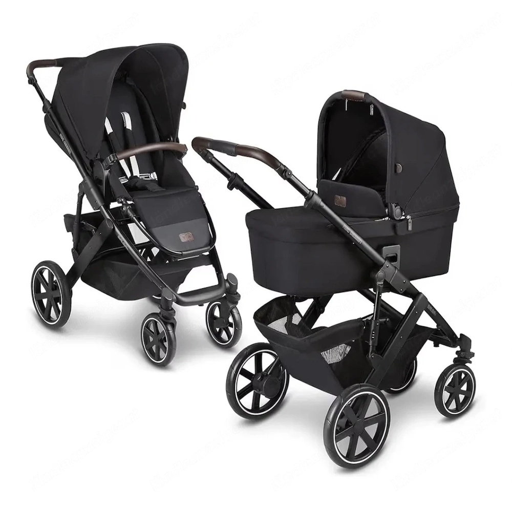 ABC Design Kombi-Kinderwagen Salsa 4 air - inkl. Babywanne & Sportsitz - Fashion Edition - Midnight 