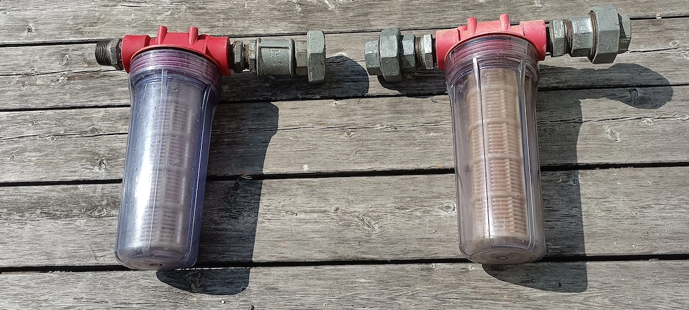 2 Vorfilter für Gartenpumpen und Hauswasserwerke