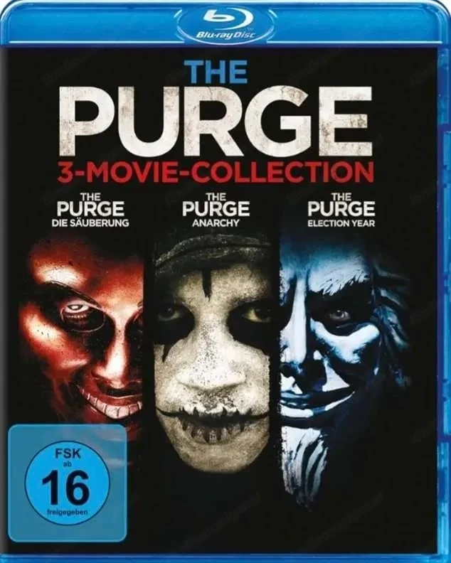 NEUWARE Blu Ray The Purge 3-Movie-Collection Purge 1-3