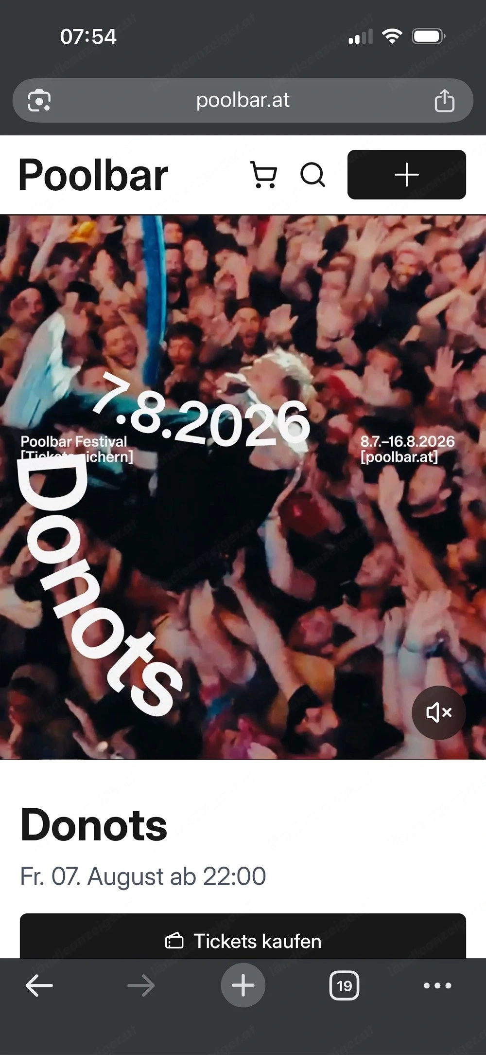 2 Tickets für Donots Poolbar Feldkirch