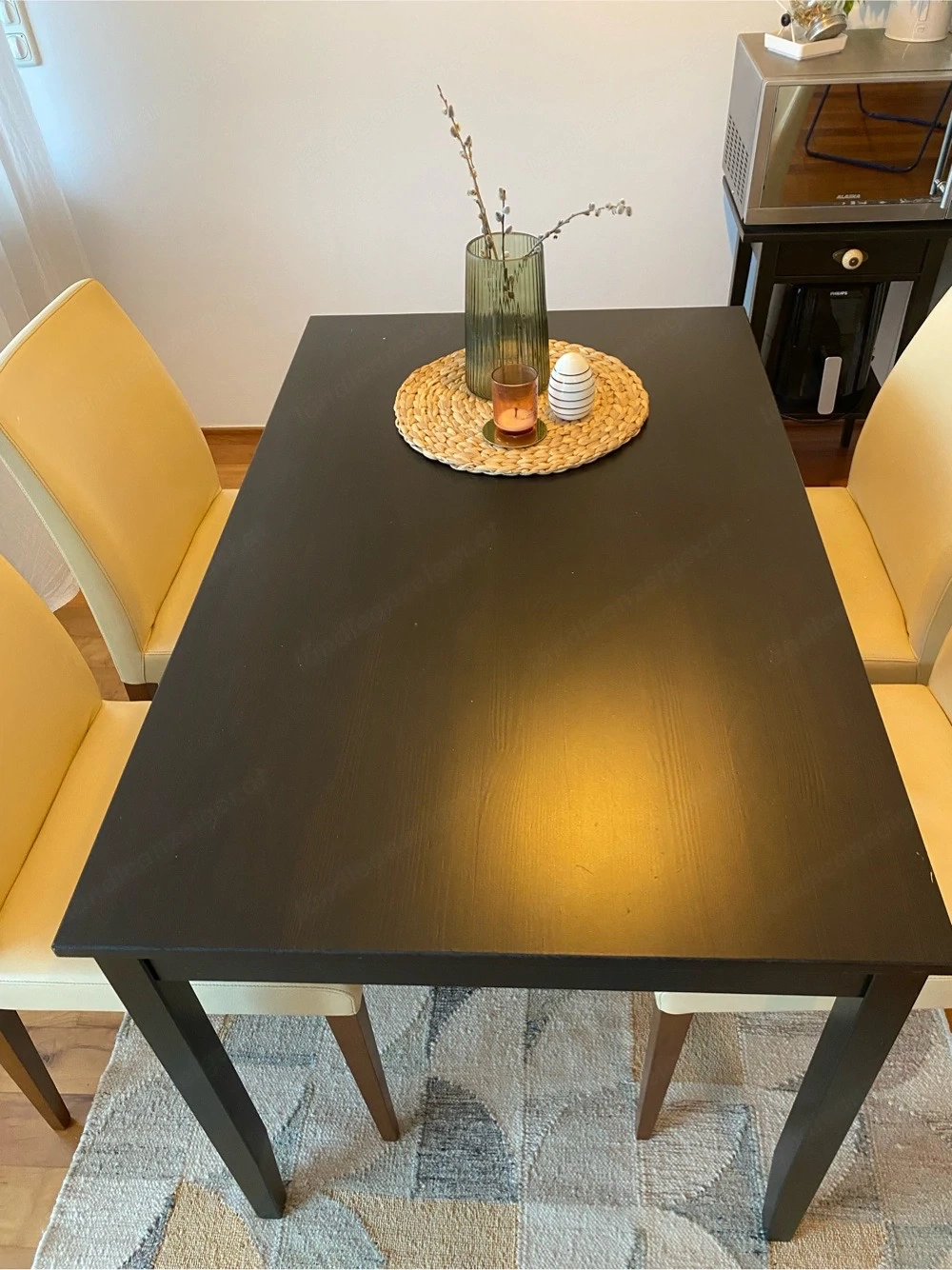 Ikea Esstisch schwarz