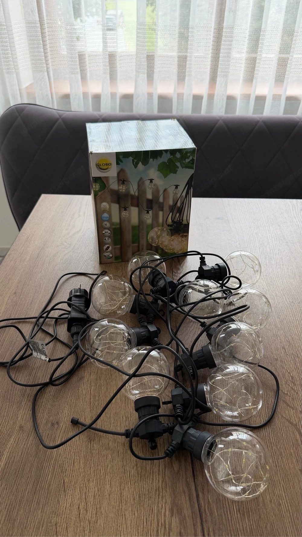 Globo LED-Lichterkette für Garten, Balkon oder Terrasse   neuwertig