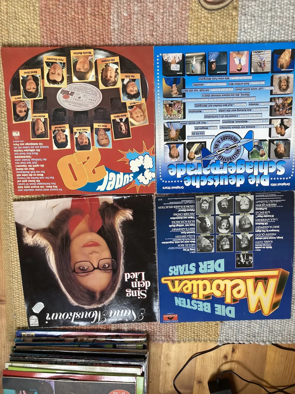 LPs-Deutsche Schlager Sampler (22 Stück)