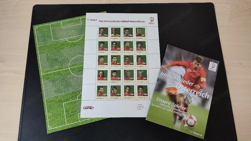 DPS Sonderbriefset UEFA EURO 2008 mit Briefmarken & Mannschaftsposter   Sammlerstück