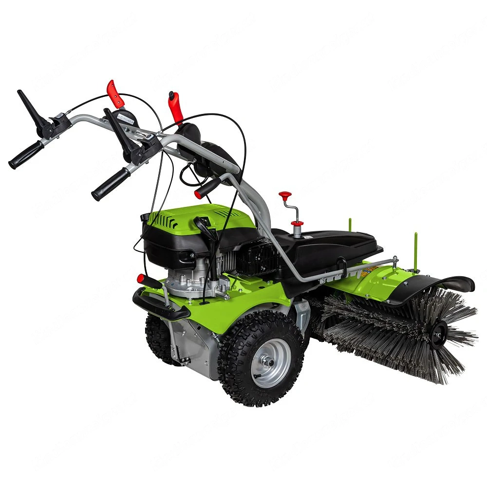 Zipper ZI-KM1000 Benzin-Kehrmaschine + Schneeschild   wie neu
