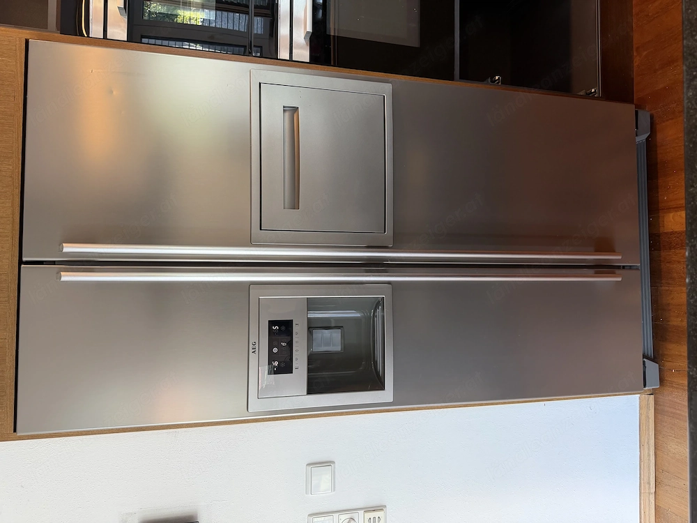 AEG Side-by-Side Kühlschrank S66090XNS0   Edelstahl   mit Eis- und Wasserspender