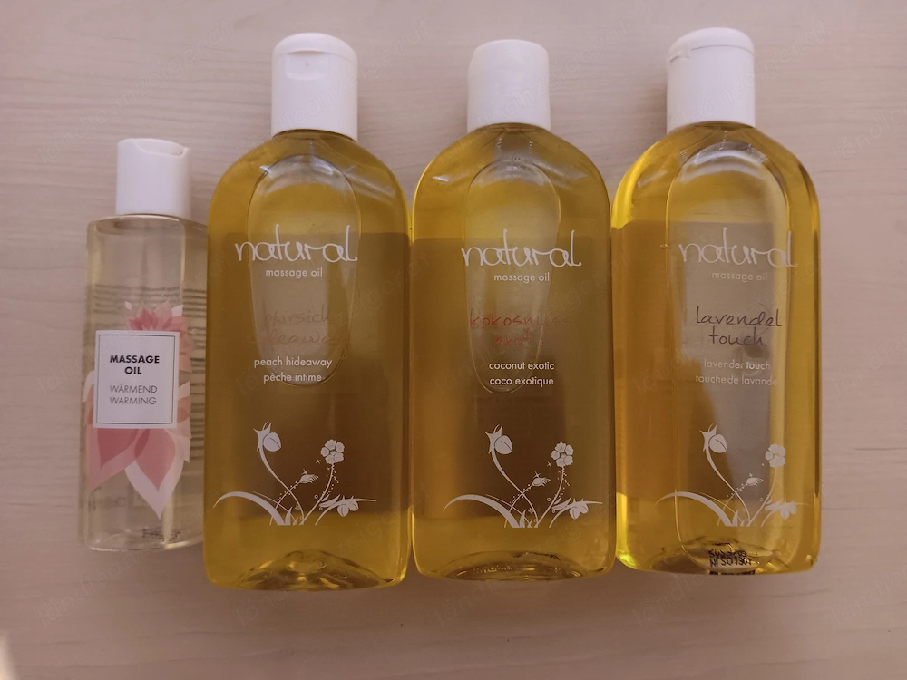 RESERVIERT Verschenke Massageöle
