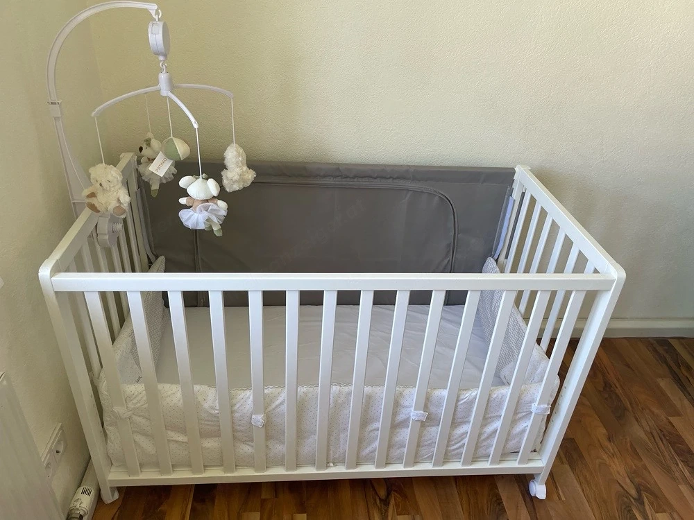 Babybett   Gitterbett unbenutzt weiss