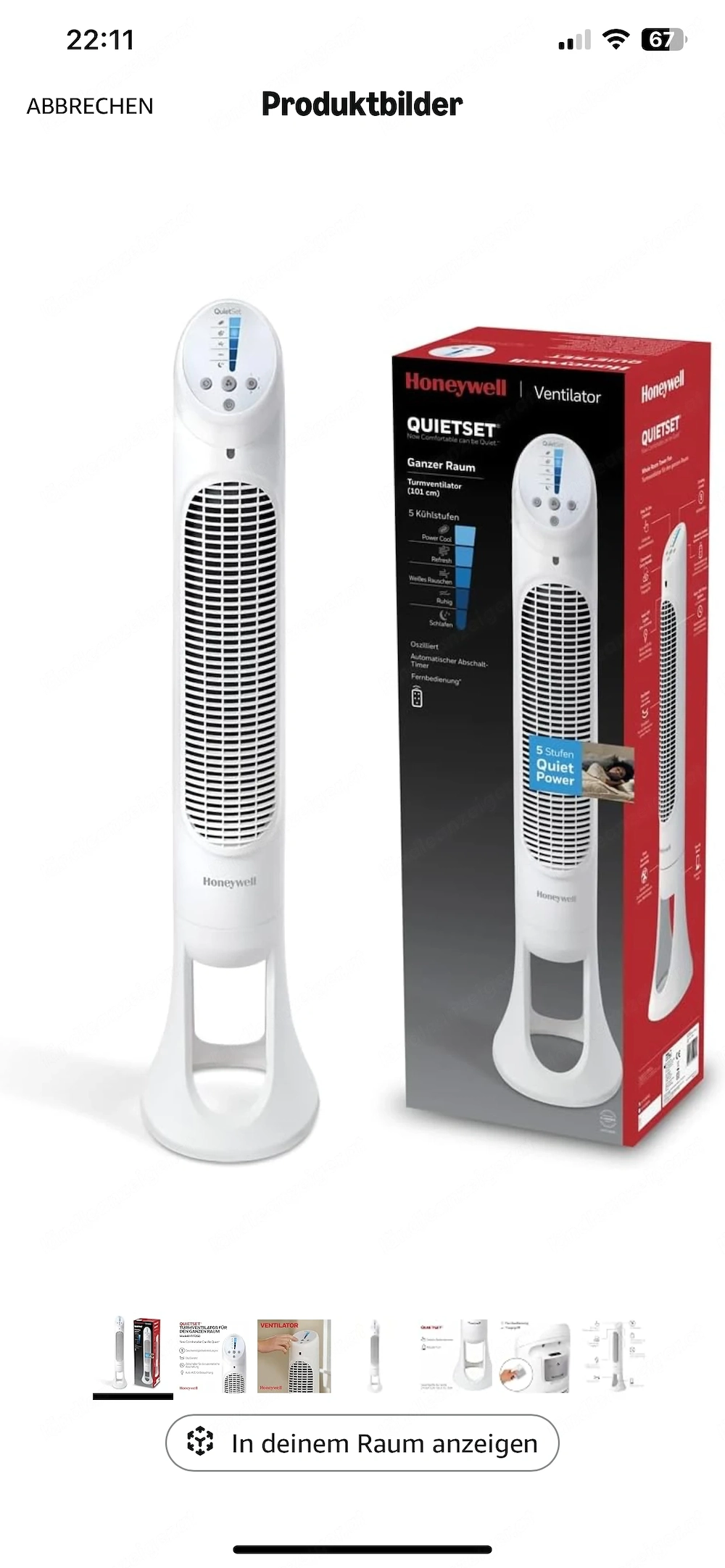 Honeywell Ventilator NEU