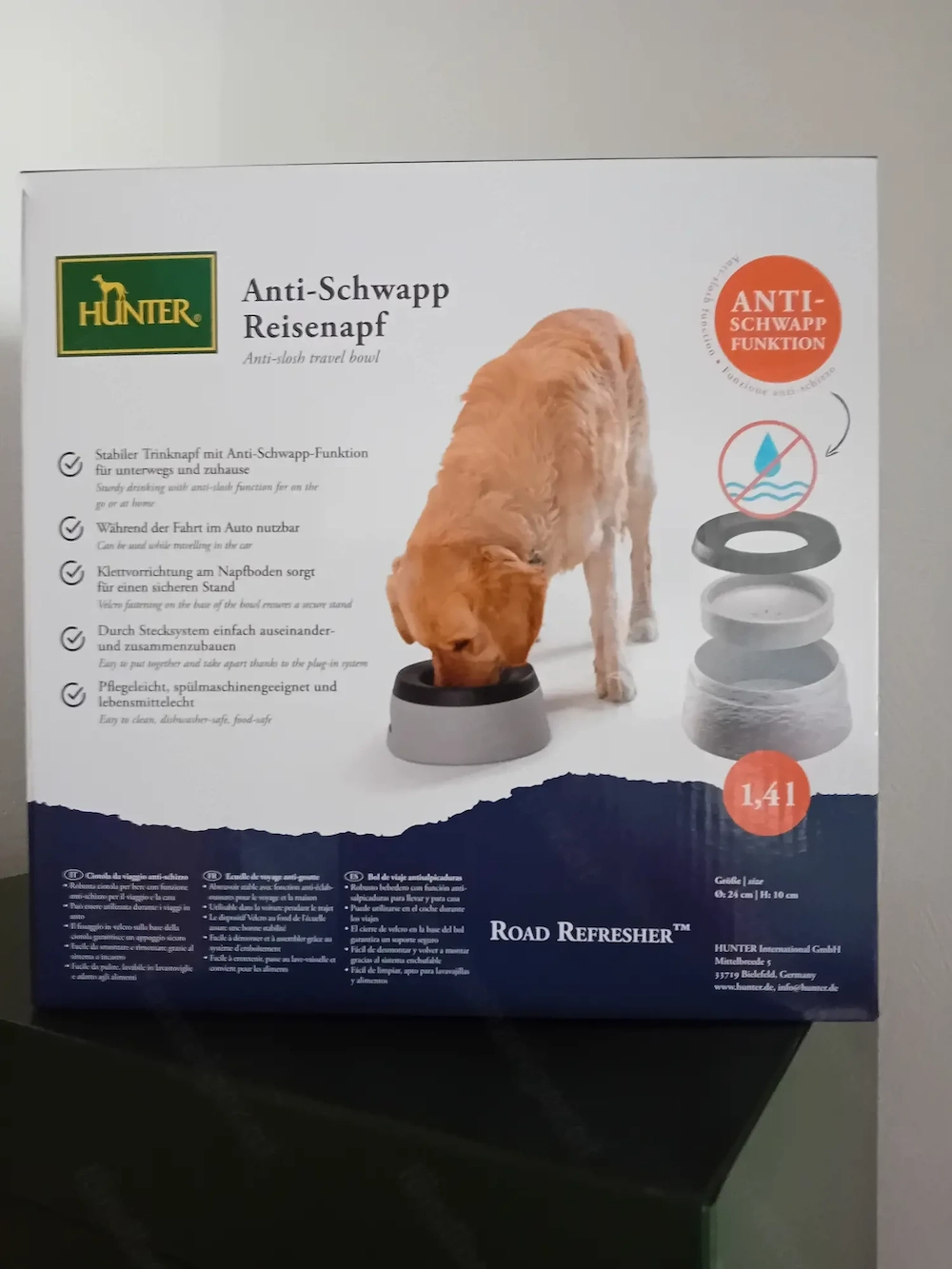 Wassernapf für die Reise
