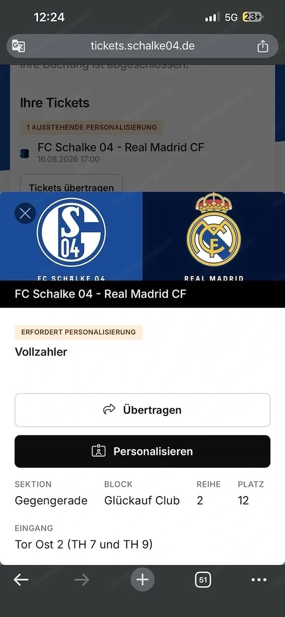 Spielticket 