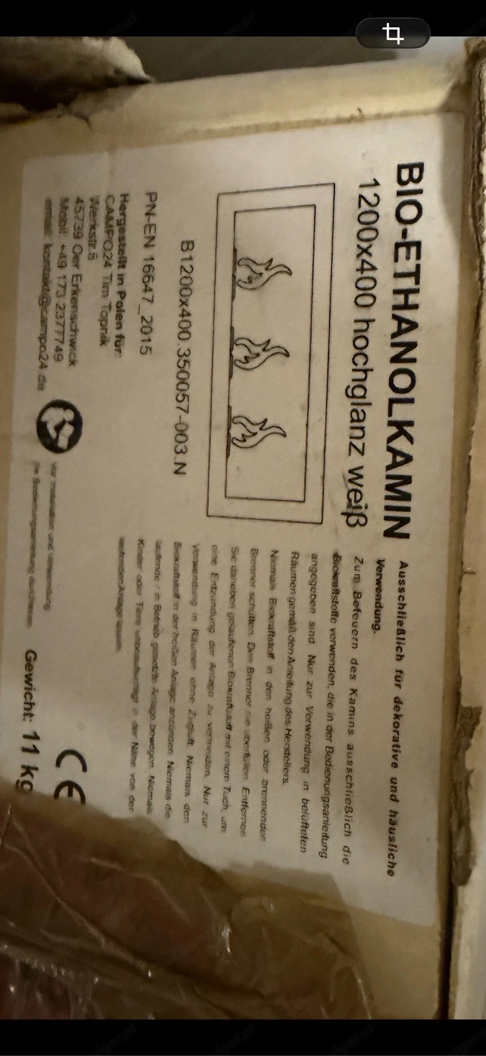 Ethanol Kamin