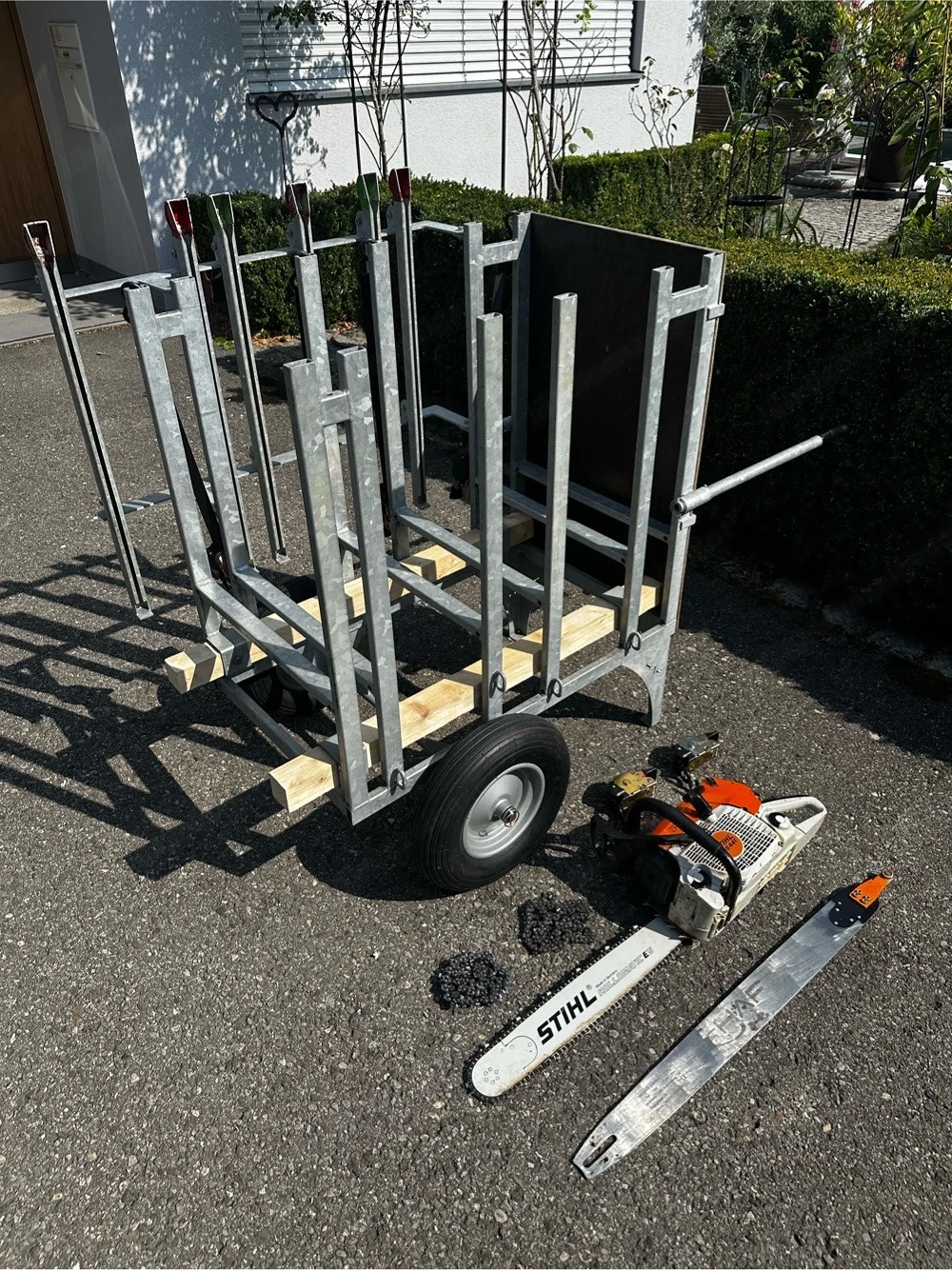 HAF Junior Sägebock inkl. Stihl MS 441 C   sofort einsatzbereit