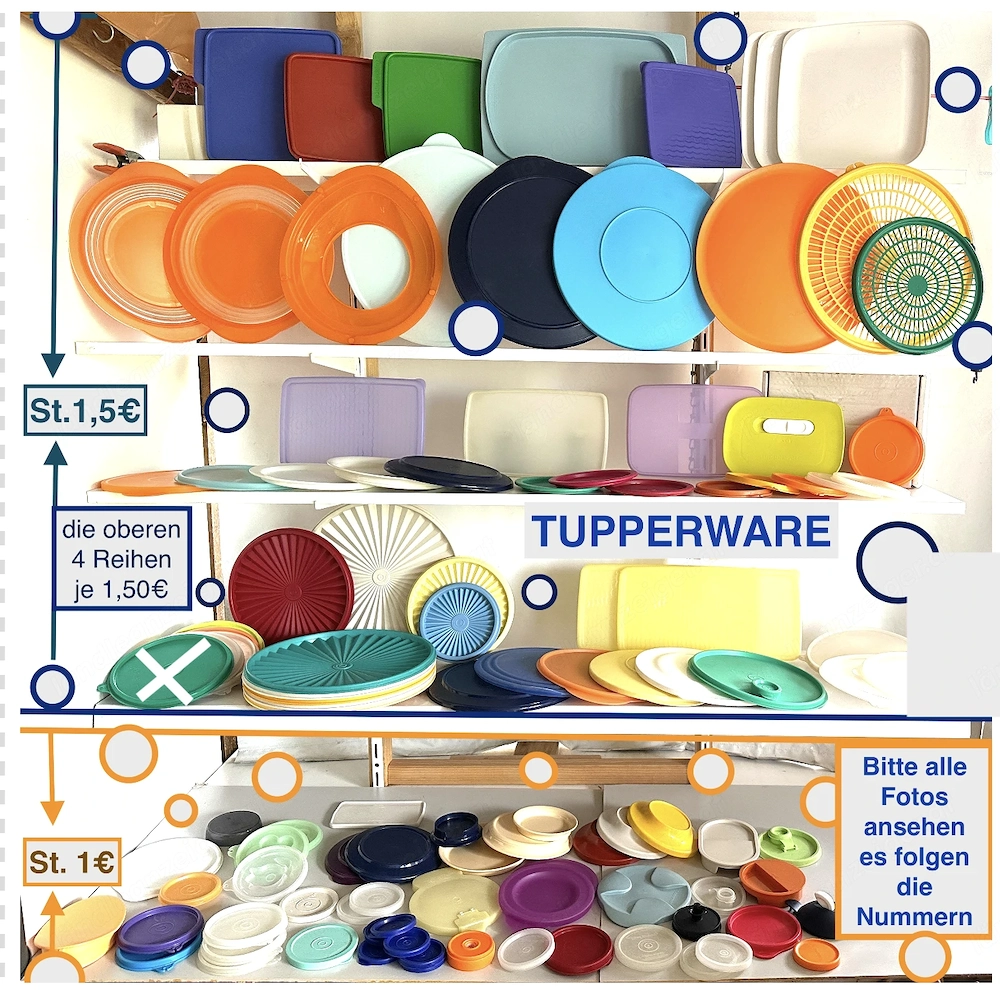 TUPPERWARE 1  - 1,5  Geschirr Deckel
