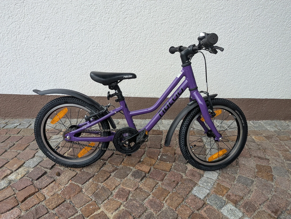 Naloo Chameleon 16 Zoll Kinderfahrrad   Top-Zustand inkl. Schutzbleche & Ständer (wie Woom 3)