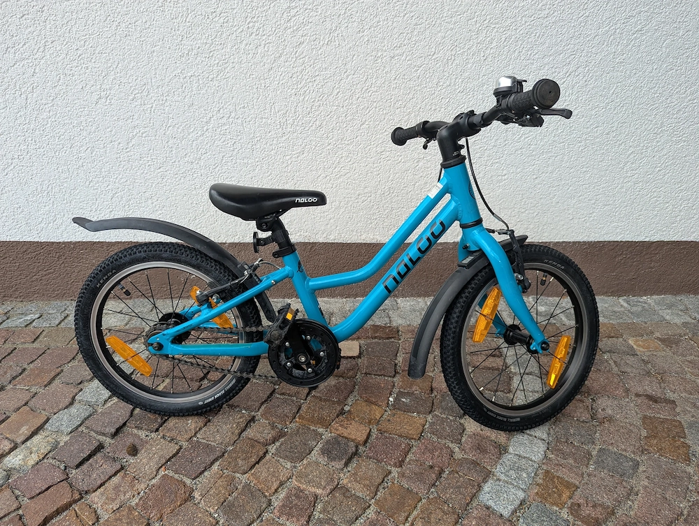Naloo Chameleon 16 Zoll Kinderfahrrad   Top-Zustand inkl. Schutzbleche & Ständer (wie Woom 3)