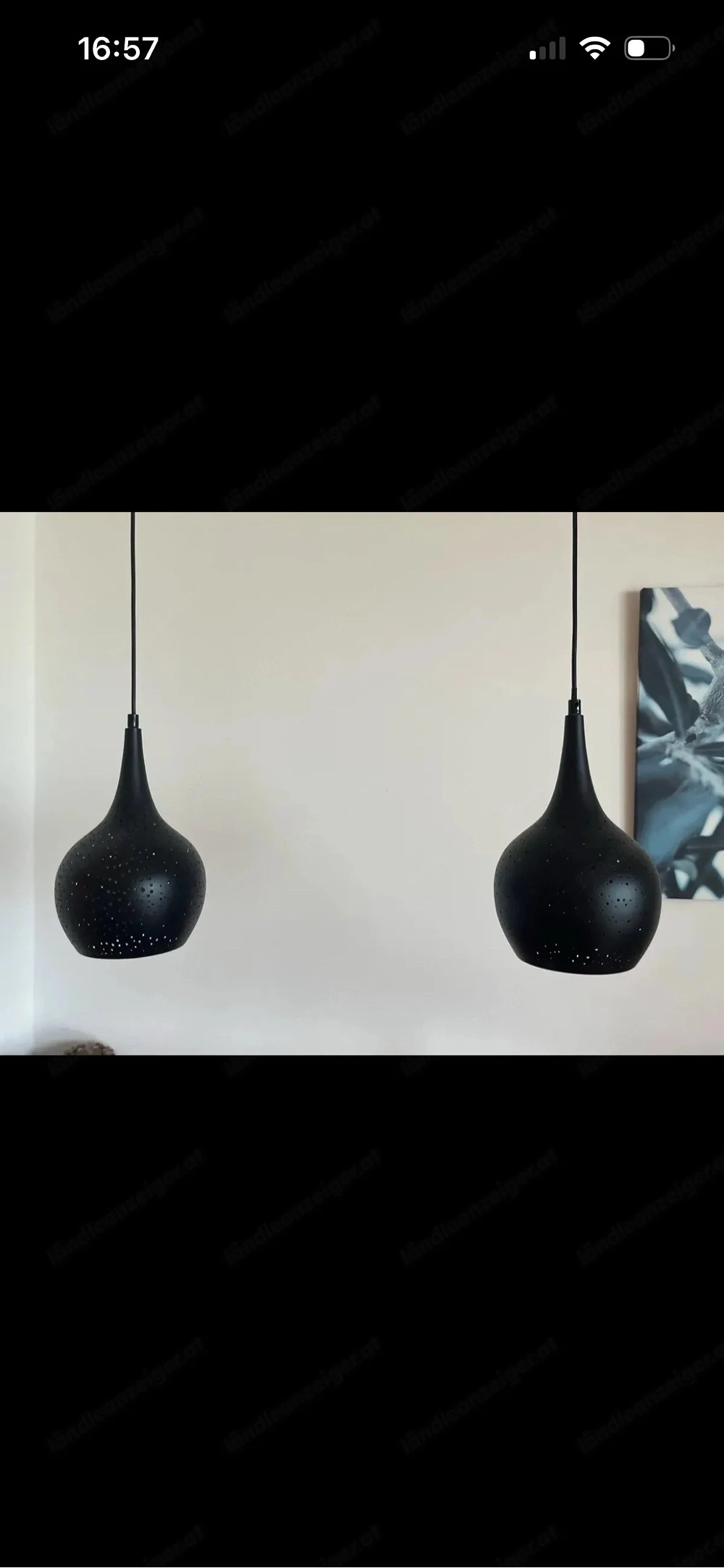 2 Esstischlampen inkl. Glühbirnen 